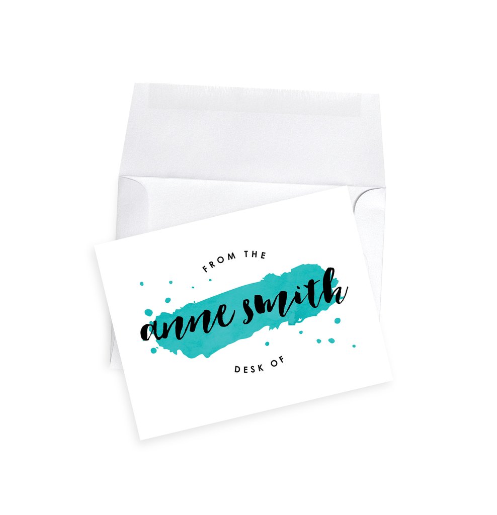 988x1024 Watercolor Splash Note Cards Flutterbye Prints - Watercolor Swash