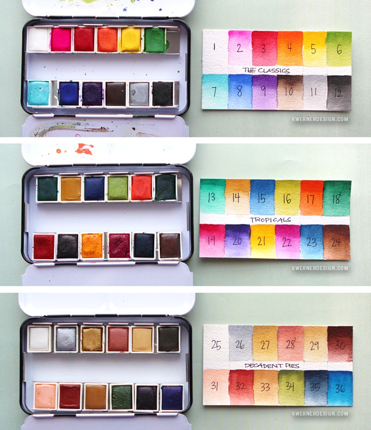 745x863 New Watercolor Pan Sets From Prima Amp Coloring Book Review - Watercolor Swatches