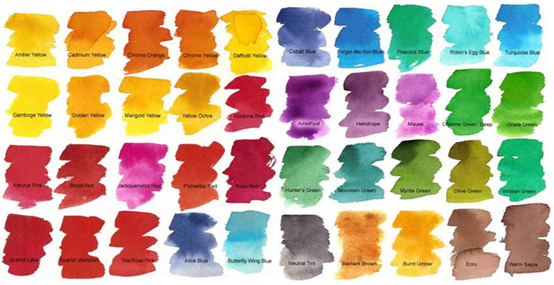 800x411 Peerless Watercolor Small Sheet Pack Of 40 - Watercolor Swatches