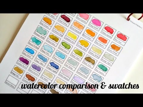 480x360 Watercolor Comparison Amp Swatches - Watercolor Swatches