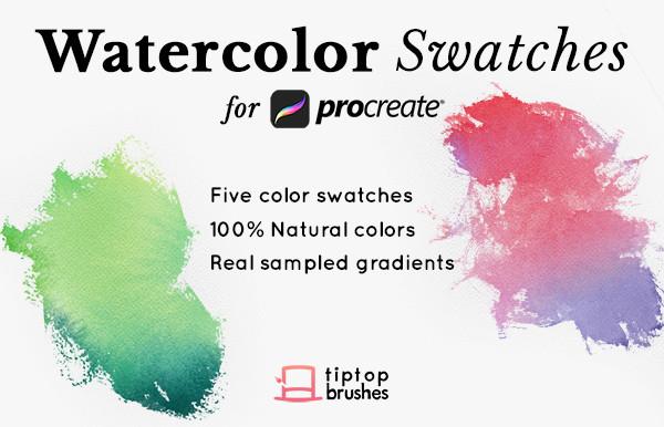 600x386 Watercolor Swatches Tip Top Brushes - Watercolor Swatches