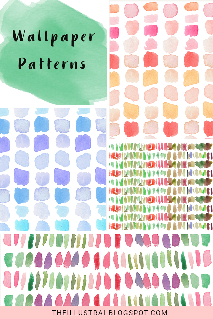 735x1103 Free Paint Swatch Desktop Wallpapers The Illustrai - Watercolor Swatches Free