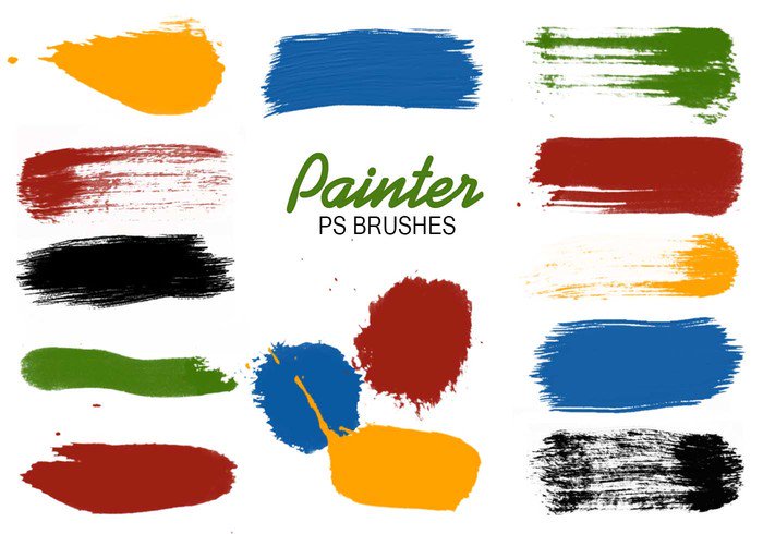 700x490 Paint Swatches Ps Brushes - Watercolor Swatches Free