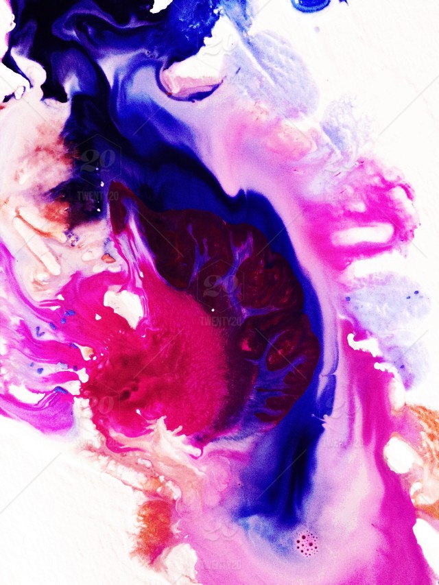 640x853 Full Frame Shot Of Brightly Colored Swirls Of Watercolor Paint - Watercolor Swirls