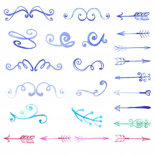 626x626 Watercolor Swirls Vector Premium Download - Watercolor Swirls