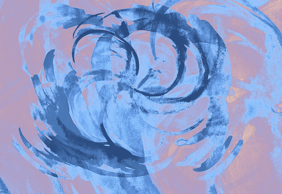 900x620 Abstract Colorful Watercolor Illustration With Paint Strokes And - Watercolor Swirls