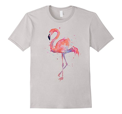 500x468 Pink Flamingo Watercolor T Shirt - Watercolor T