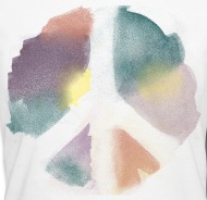 190x184 Watercolor Peace By Oncotton Spreadshirt - Watercolor T