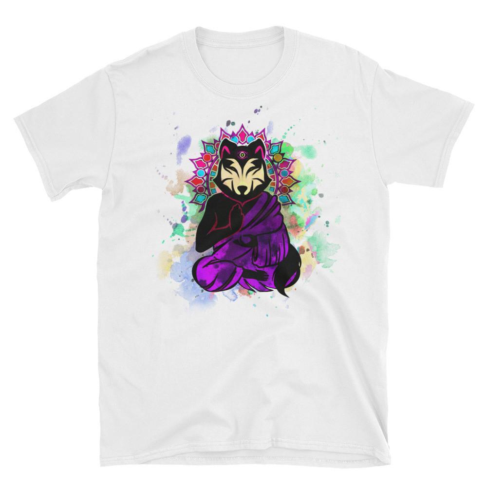 1000x1000 Aware Wolf Watercolor T Shirt (Purple) - Watercolor T