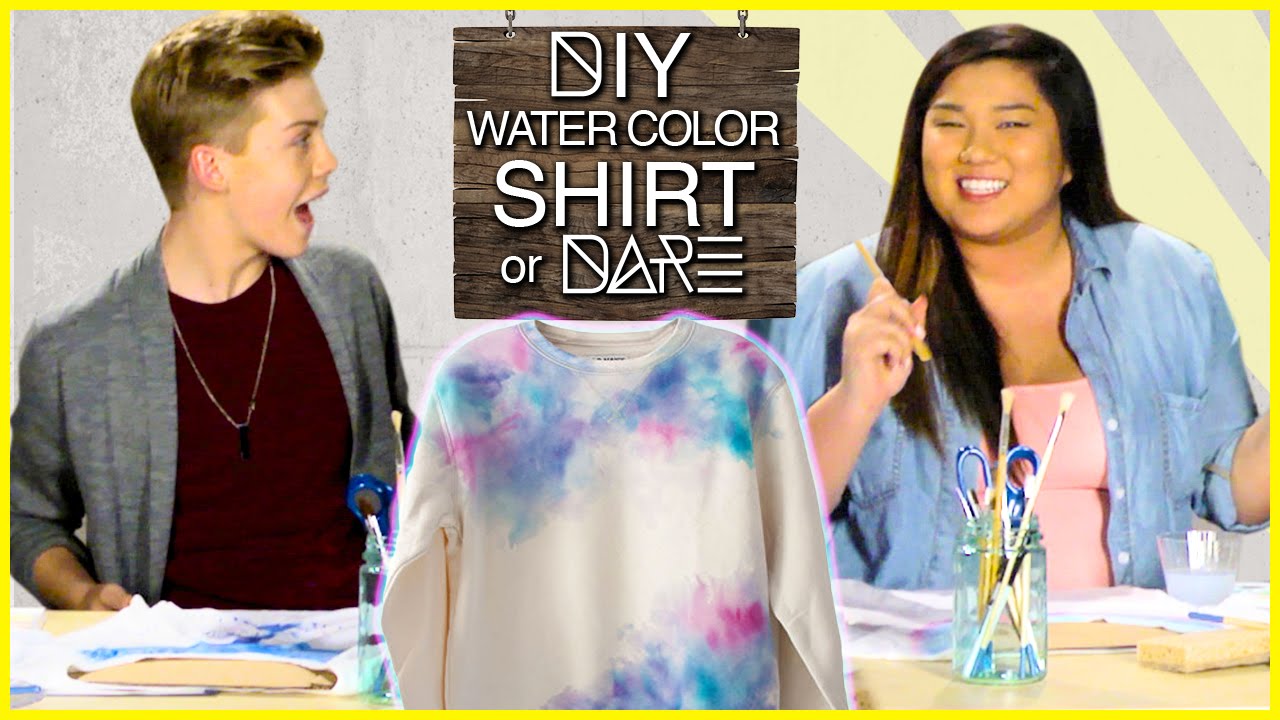 1280x720 Diy Watercolor Shirt! Di Dare W Missremiashten Amp Aidan - Watercolor T