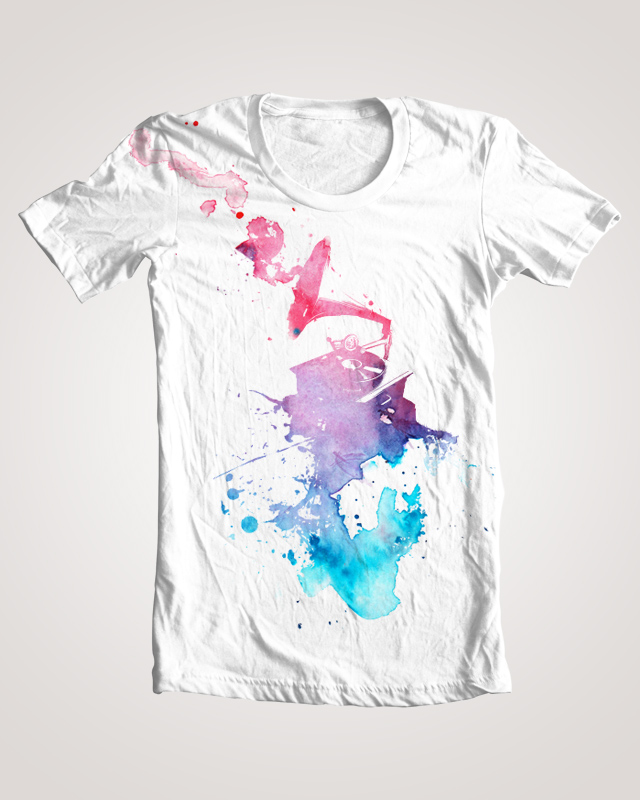 640x800 Score Music Is My Favorite Color By Televisedrevolutionart On - Watercolor T Shirt Printing