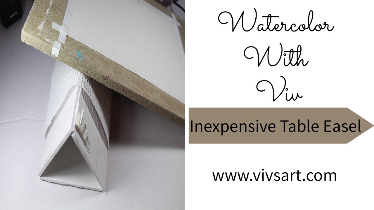 1280x720 How To Make An Inexpensive Table Top Easle For Watercolor Painting - Watercolor Table