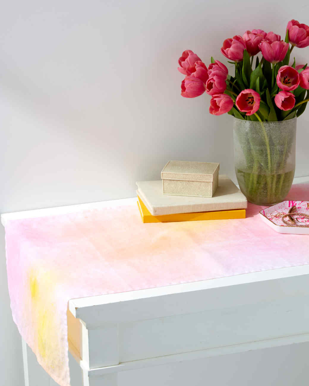 1040x1300 Watercolor Table Runner Martha Stewart - Watercolor Table