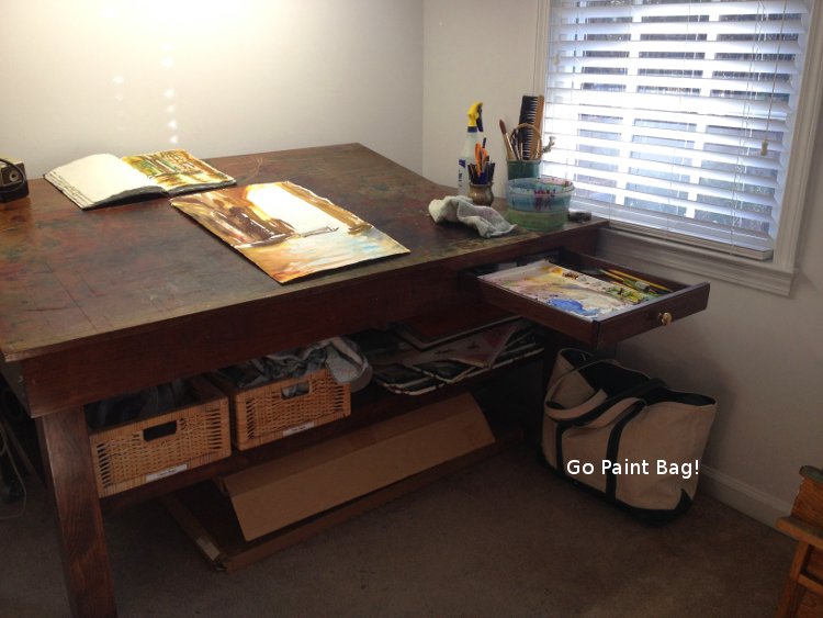 750x563 Artist Studio Watercolor Painting Lesson By Jennifer Branch - Watercolor Table