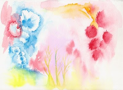 400x291 How To Make Your Own Watercolor Tablecloth Beauty That Walks - Watercolor Tablecloth