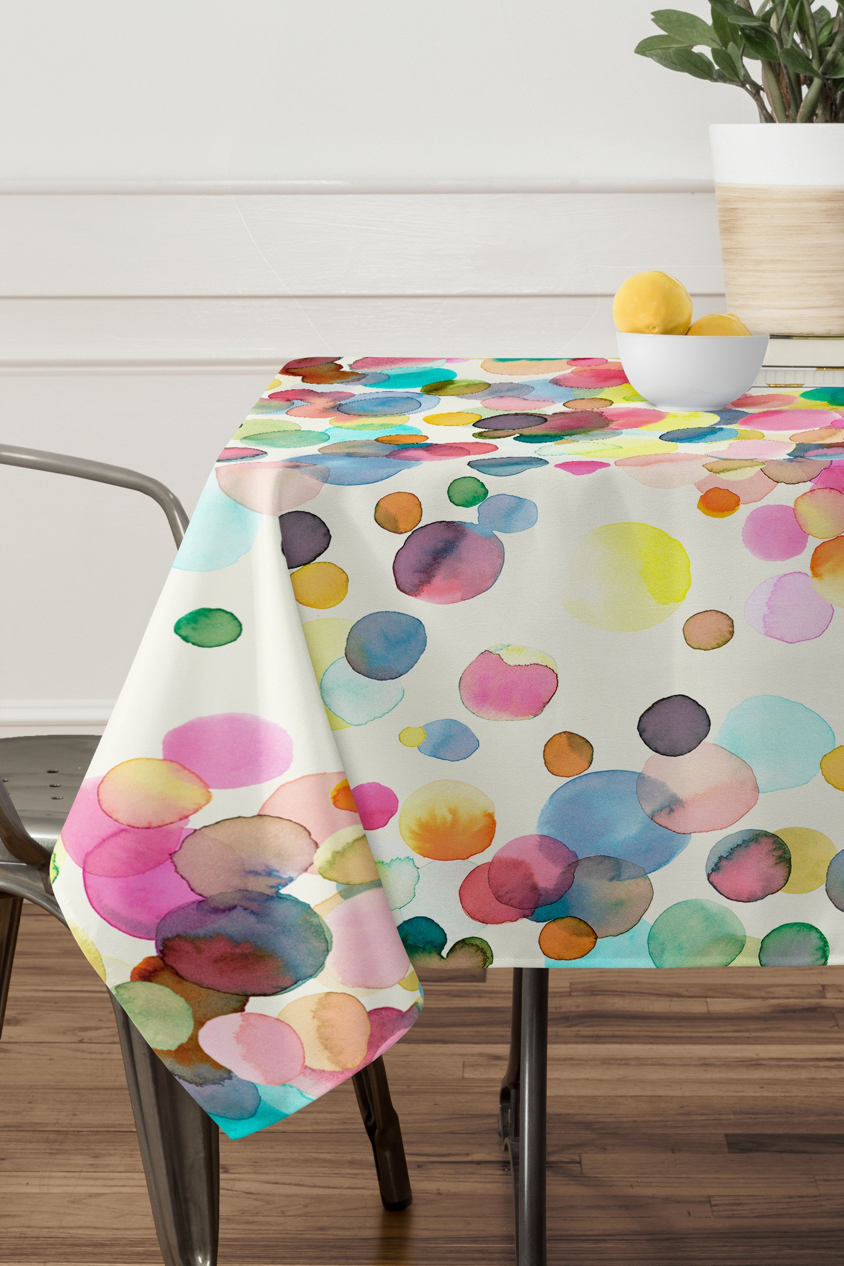 1667x2500 Color Dots Watercolor Tablecloth Ninola Design - Watercolor Tablecloth