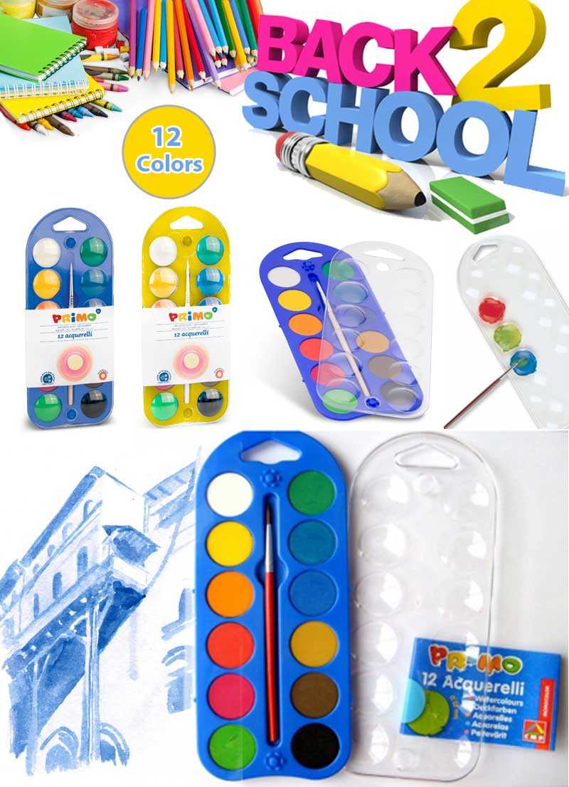 800x1106 Primo Watercolor In Tablet 12 Color - Watercolor Tablet