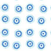 173x173 Watercolor Target Wheels Fabric - Watercolor Target