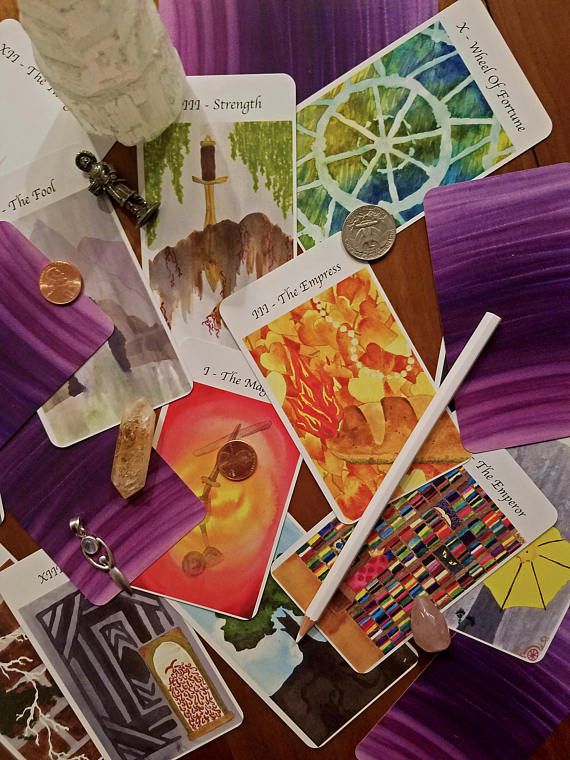 570x760 Watercolor Tarot Card Deck Tarot Tarot Card Decks - Watercolor Tarot