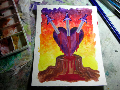 500x375 Process The Tarot Of Trees - Watercolor Tarot