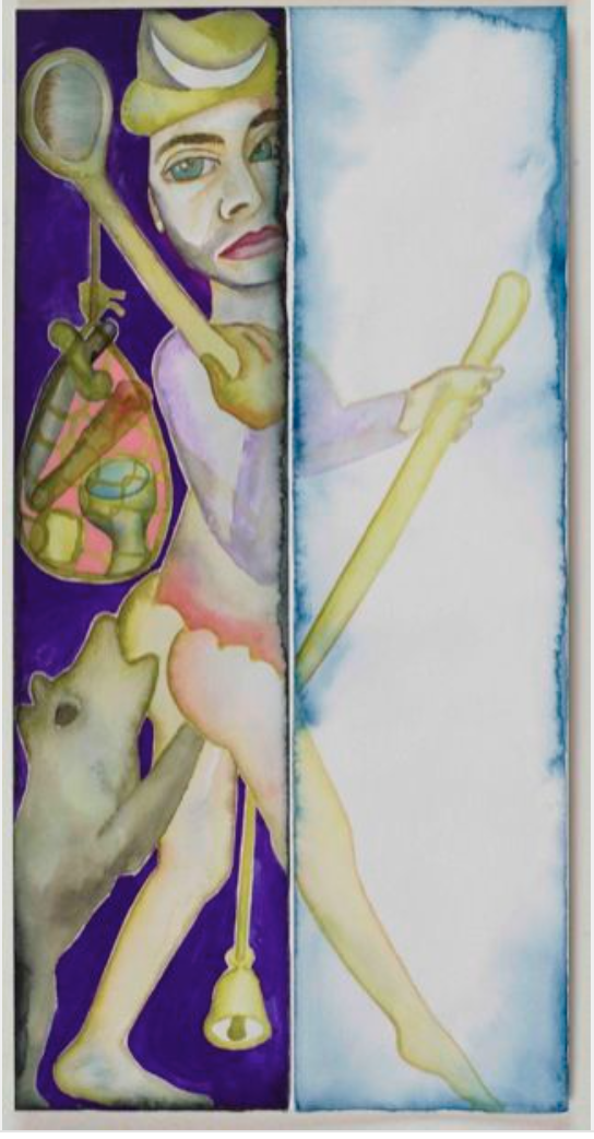 544x1042 Francesco Clemente Creates Hauntingly Deft Tarot Cards The Fine - Watercolor Tarot Cards