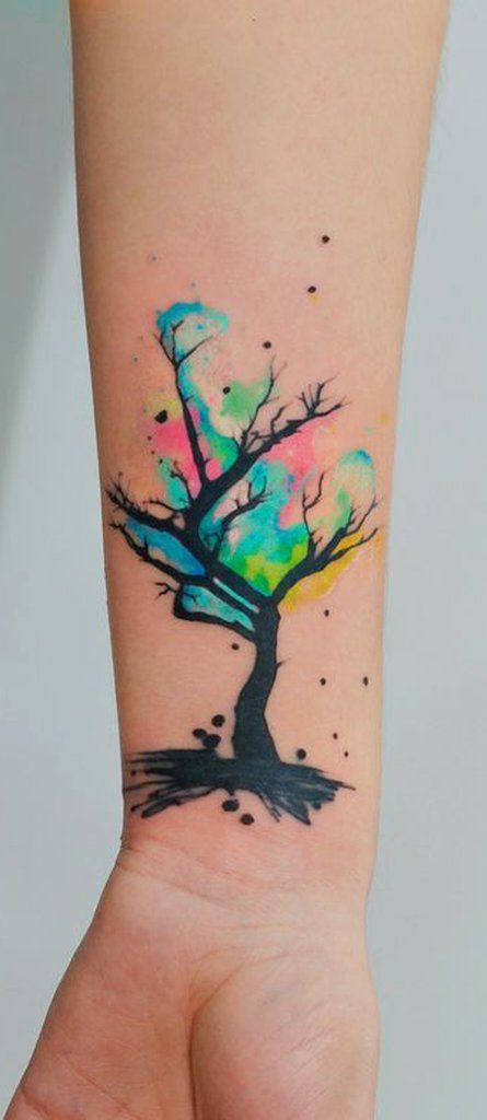 445x1024 Most Beautiful Watercolor Tattoo Ideas Tattoos - Watercolor Tattoo