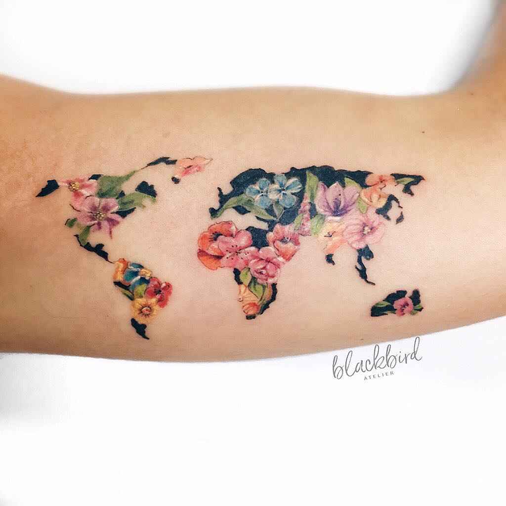 1024x1024 Poetic Watercolor Tattoo By Luiza Oliveira Inkppl Tattoo - Watercolor Tattoo