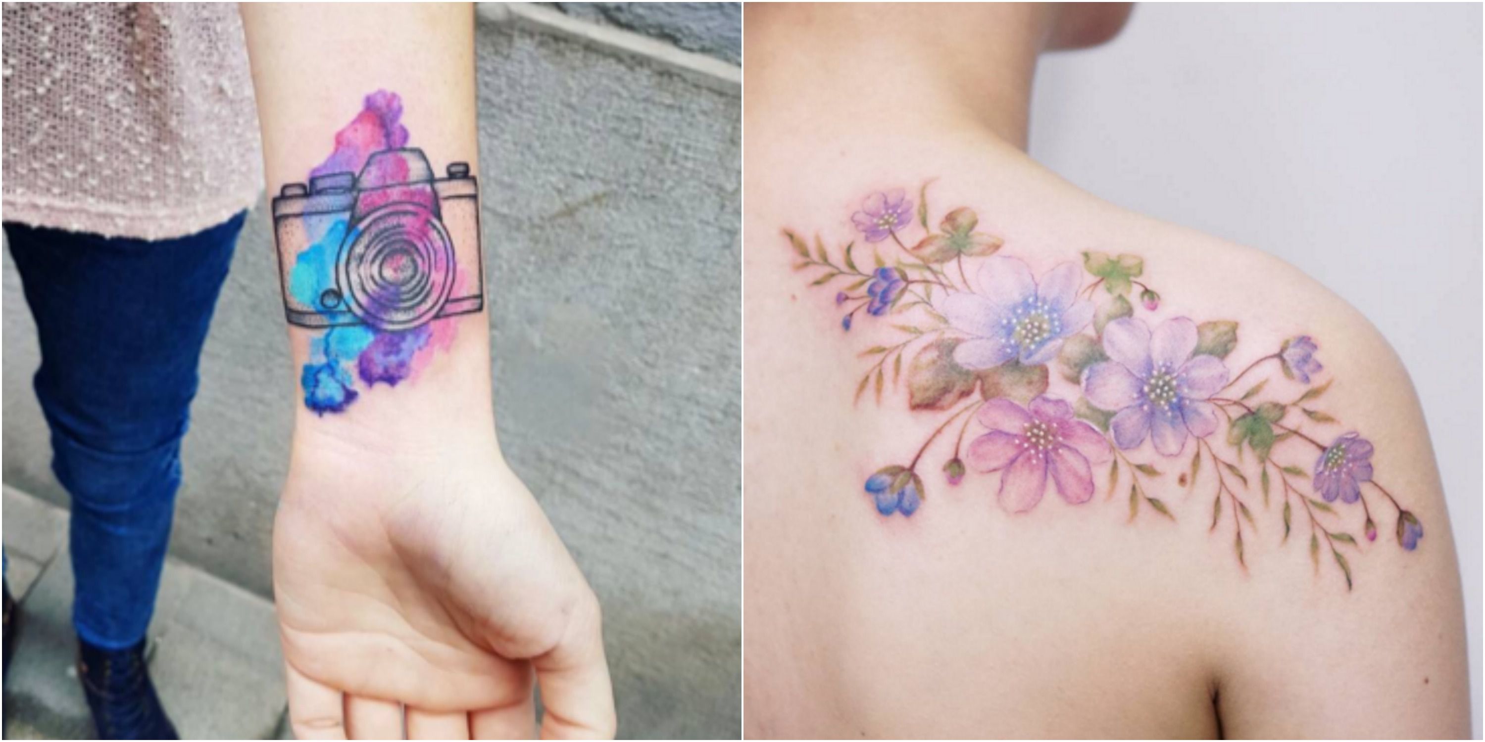 3000x1500 17 Most Beautiful Watercolor Tattoo Ideas - Watercolor Tattoo