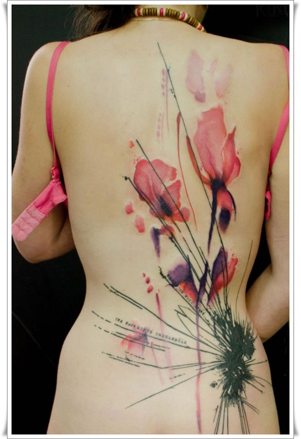 600x874 99 Artistic Watercolor Tattoos That Are Living Works Of Art - Watercolor Tattoo Designs