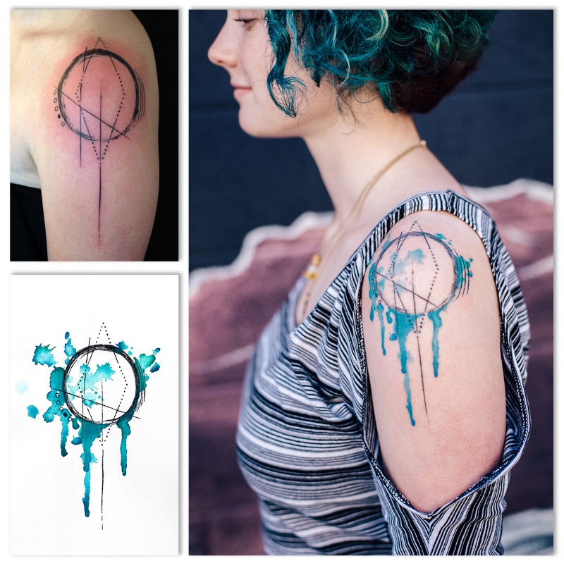 800x806 Watercolor Tattoo Design - Watercolor Tattoo Designs