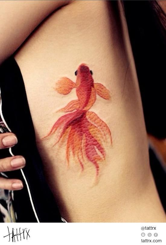 550x810 14 Medium Size Watercolor Tattoo Designs Top Famous Pretty - Watercolor Tattoo Fish