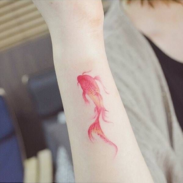 600x600 Pin By Candra Condreay On Tatoos Tattoo, Fish - Watercolor Tattoo Fish