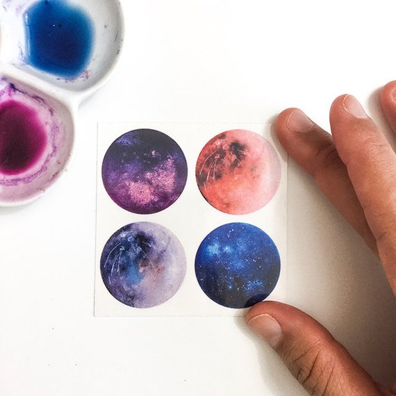 570x570 Space Tattoo Galaxy. Astronomy Tattoo. Watercolor Tattoo. Etsy - Watercolor Tattoo Galaxy
