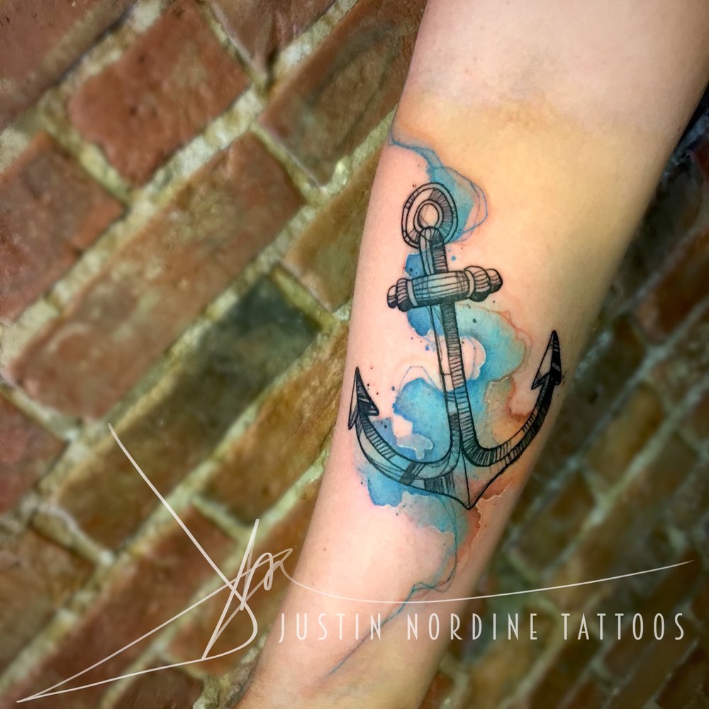 1000x1000 Justin Nordine, Watercolor Tattoo Artist The Raw Canvas - Watercolor Tattoo Images