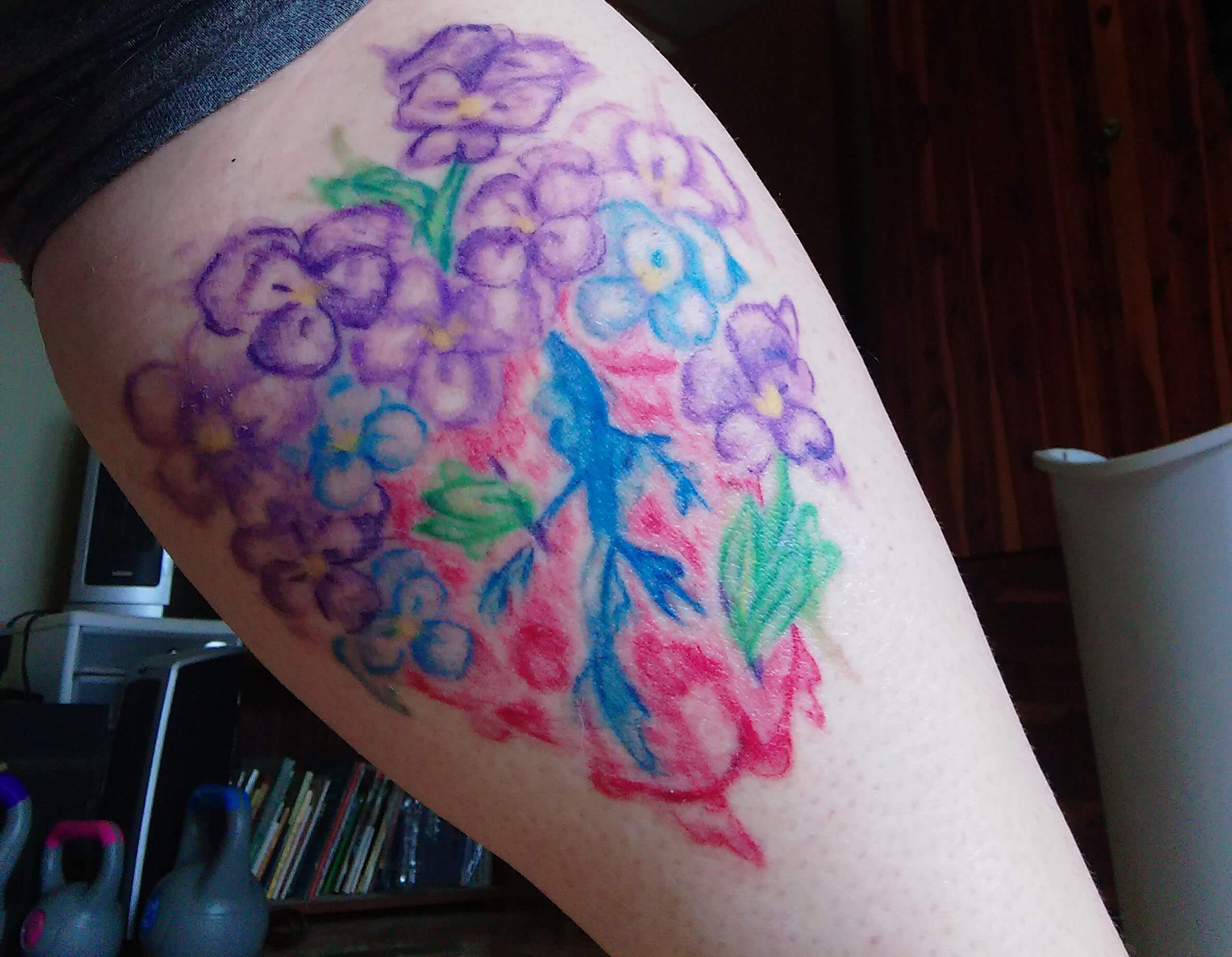 2368x1841 Watercolor Tattoo Makes It Three Suzanna J. Linton - Watercolor Tattoo Images