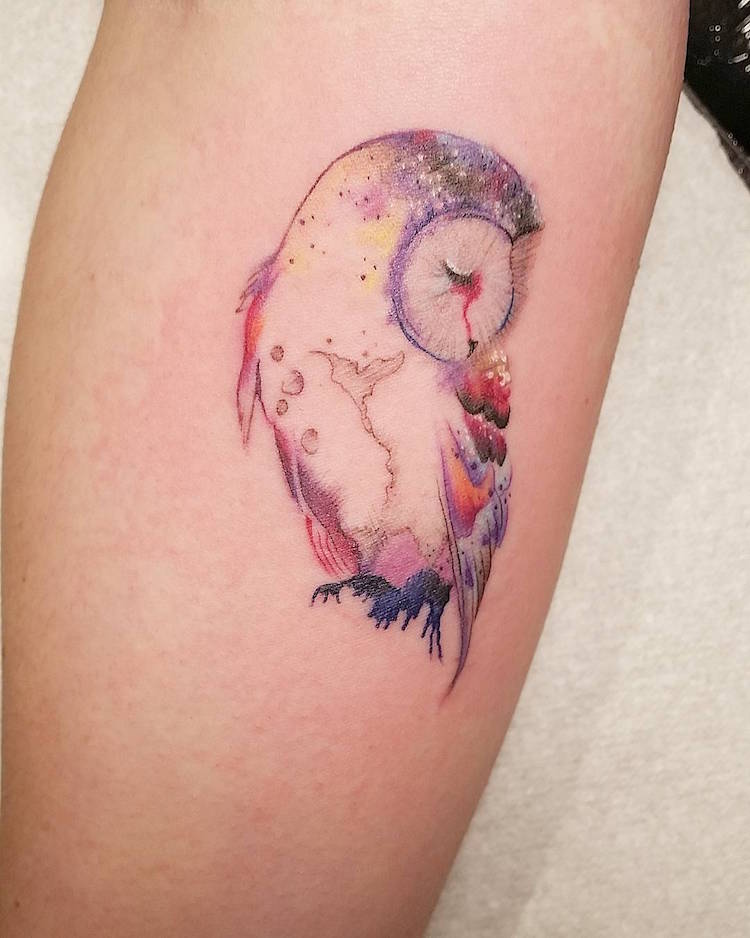 750x938 Watercolor Tattoo By Louise Flynn - Watercolor Tattoo Images