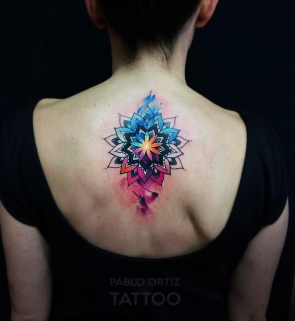 600x652 Best Temporary Watercolor Tattoo Designs To Try - Watercolor Tattoo Images