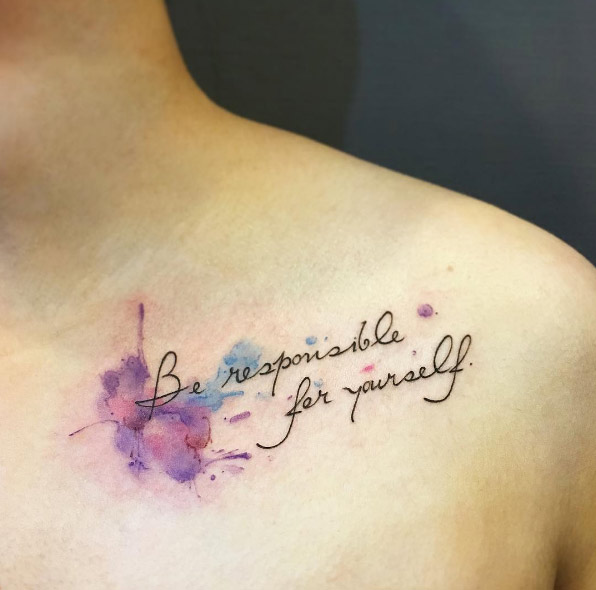 596x590 41 Watercolor Tattoos That Are A Work Of Art - Watercolor Tattoo Images