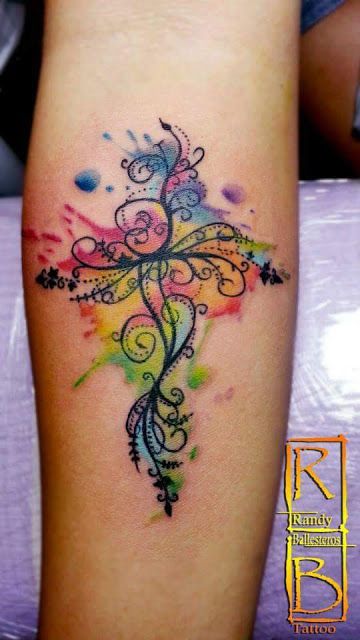 360x640 Watercolor Tattoos By Randy Ballesteros - Watercolor Tattoos For Women