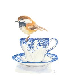 Watercolor Tea Cup