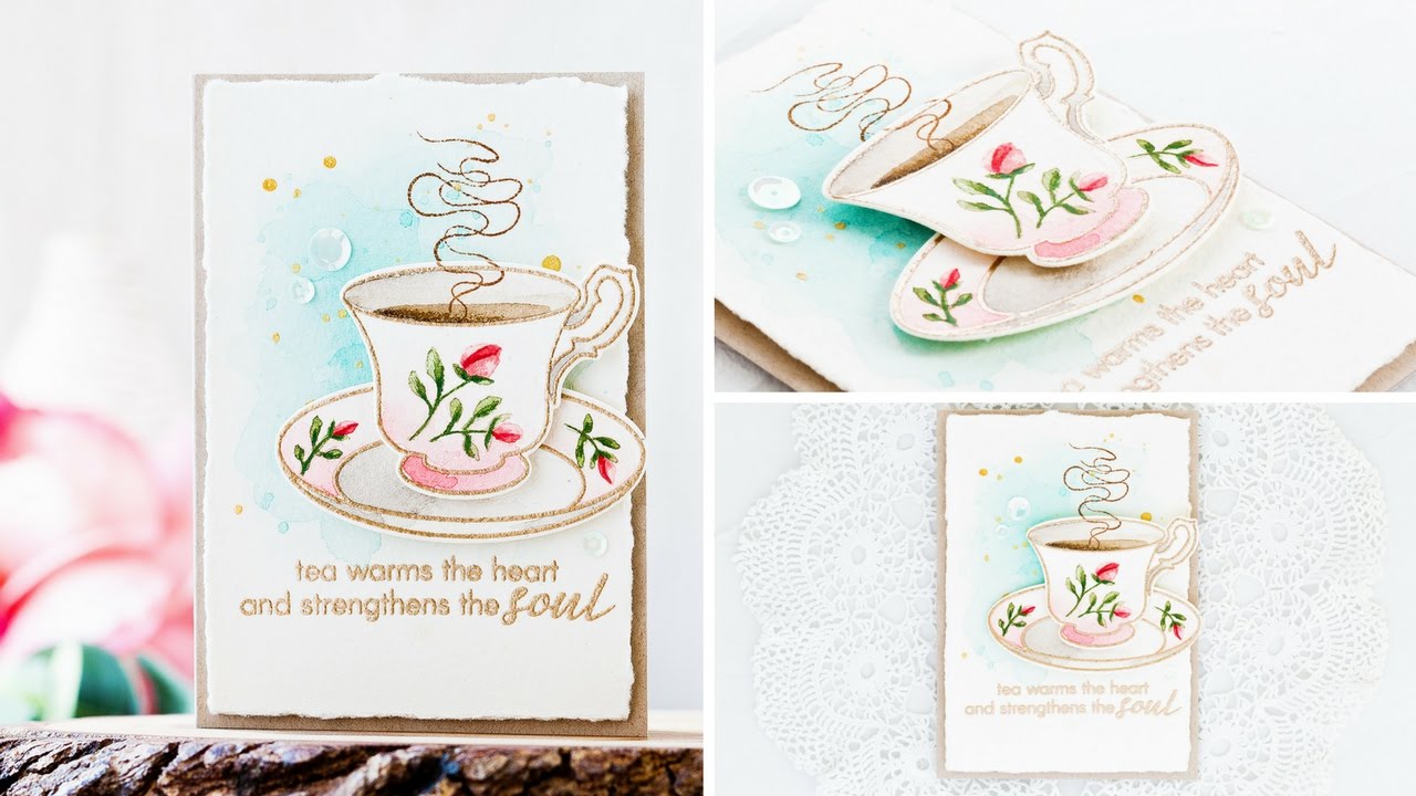 1280x720 Altenew Vintage Teacup Watercolor - Watercolor Tea Cup