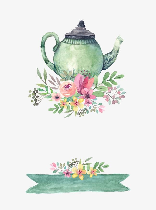 650x876 Pin By Osanna Kuok On Flower Teapot, Watercolor And - Watercolor Teapot