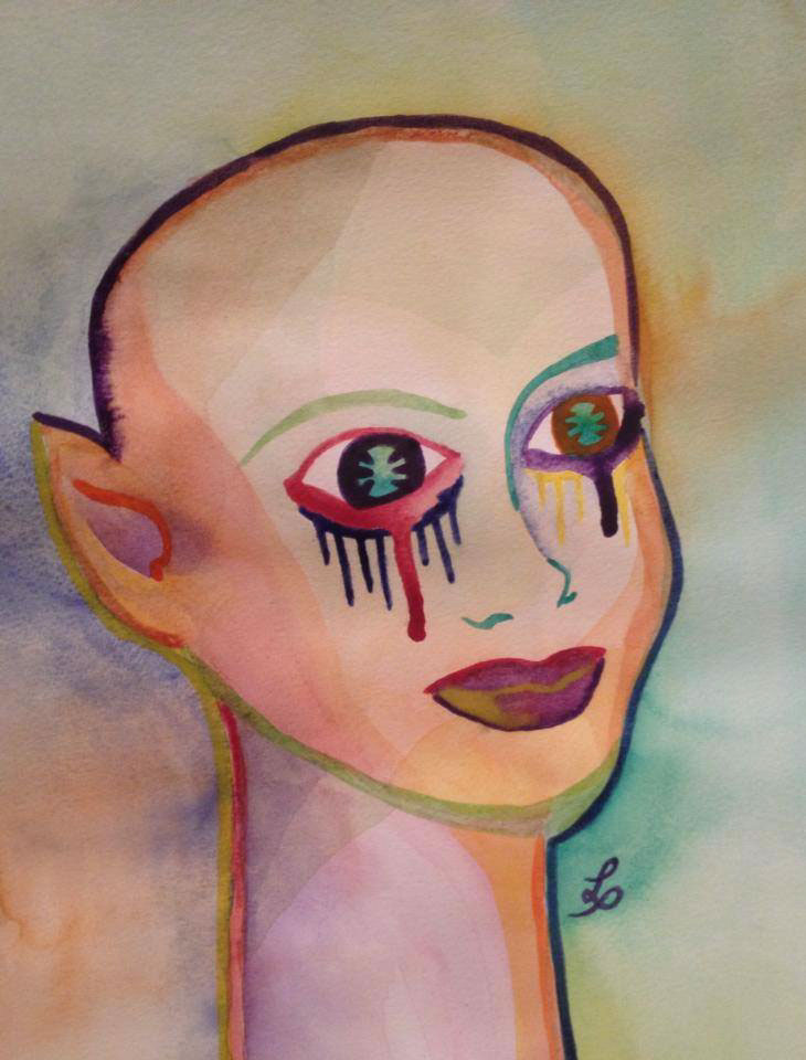 730x960 Watercolor Tears On Behance - Watercolor Tears