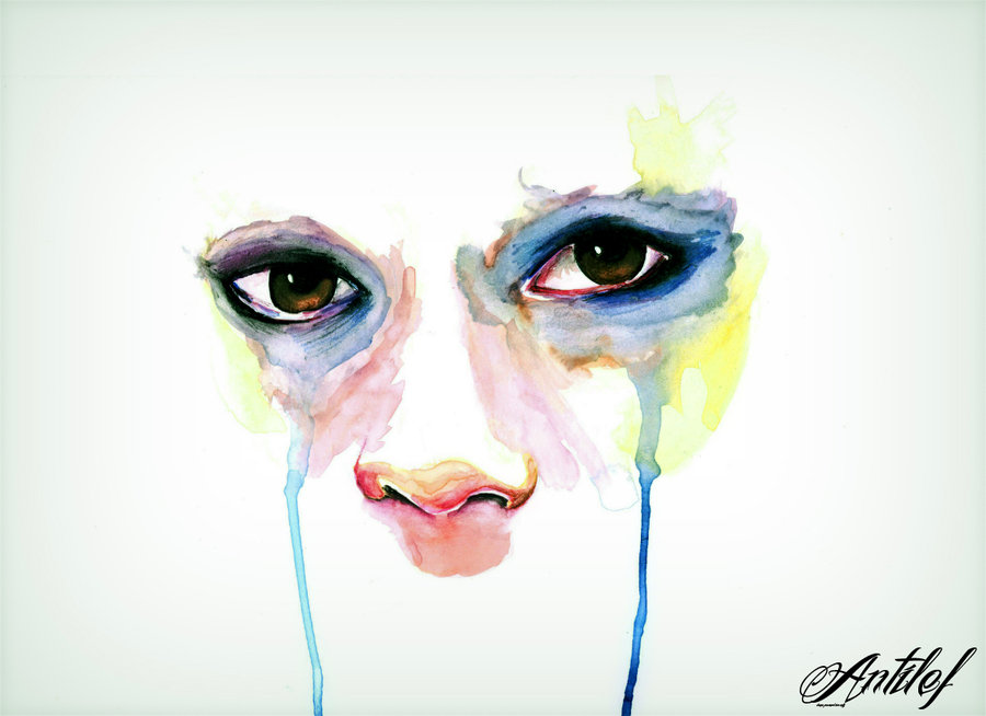 Watercolor Tears at PaintingValley.com | Explore collection of ...