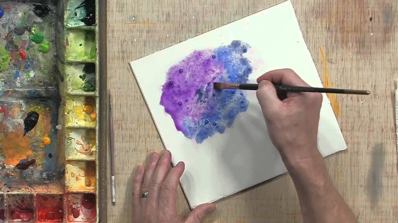 1280x720 Using Salt - Watercolor Techniques Salt
