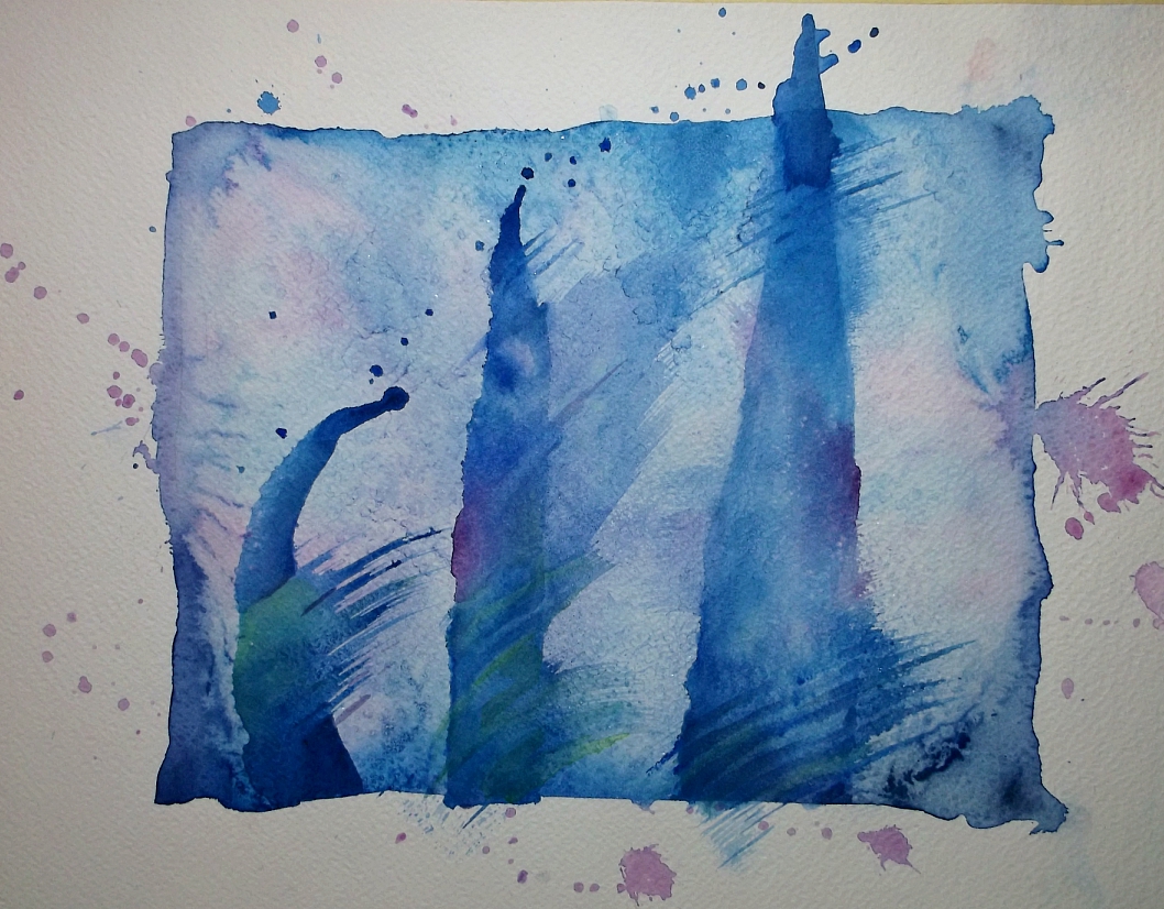 1058x826 Sea Saltwatercolor Usagestep By Step Steemit - Watercolor Techniques Salt