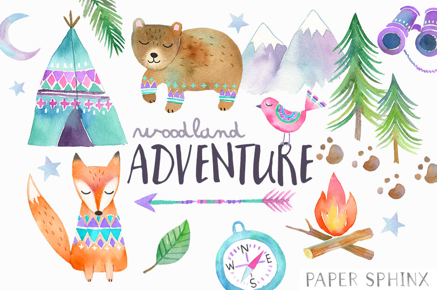 900x599 Campfire Clipart Teepee - Watercolor Teepee