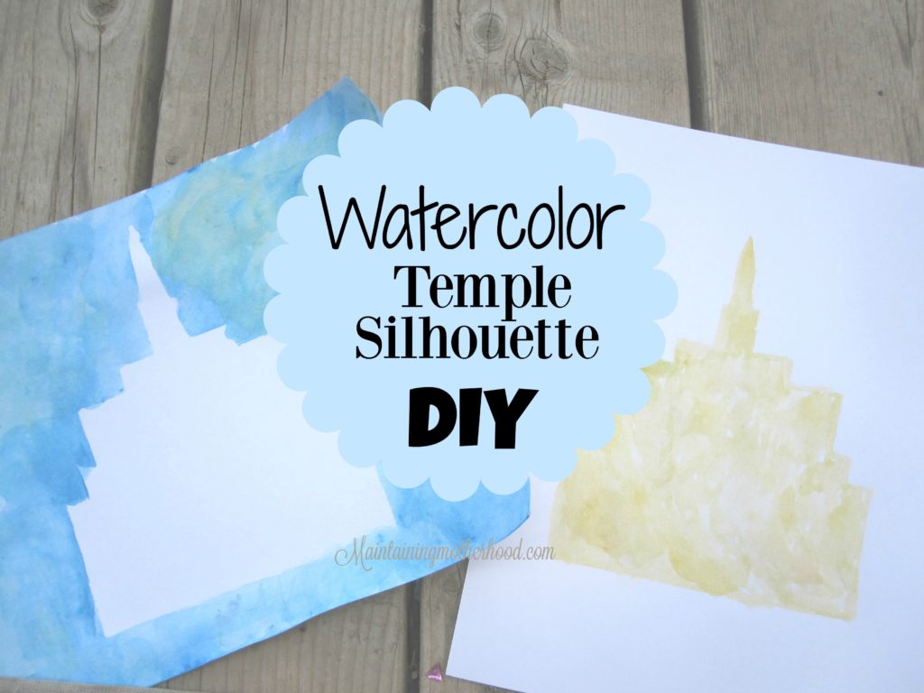 1024x768 Watercolor Temple Silhouette Diy Maintaining Motherhood - Watercolor Temple
