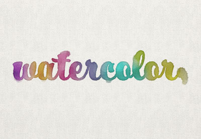 400x277 How To Create A Watercolor Inspired Text Effect In Adobe Photoshop - Watercolor Text