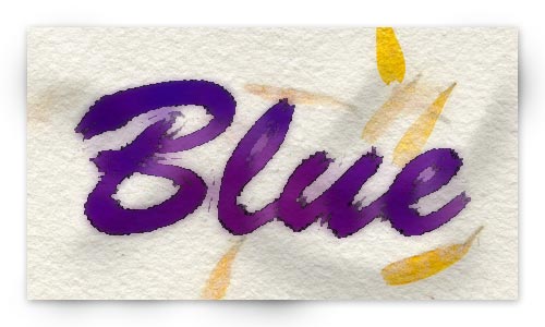 500x300 Watercolor Text Painted On A Wet Paper - Watercolor Text